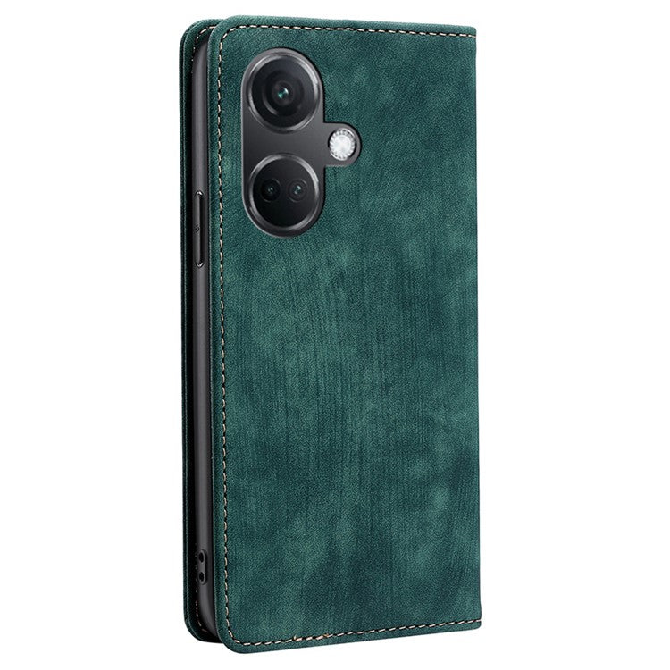 For OnePlus Nord CE3 5G Case Phone Cover RFID Blocking PU Leather Wallet - Green
