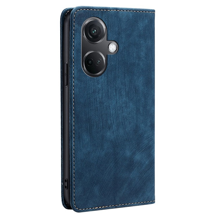 For OnePlus Nord CE3 5G Case Phone Cover RFID Blocking PU Leather Wallet - Blue