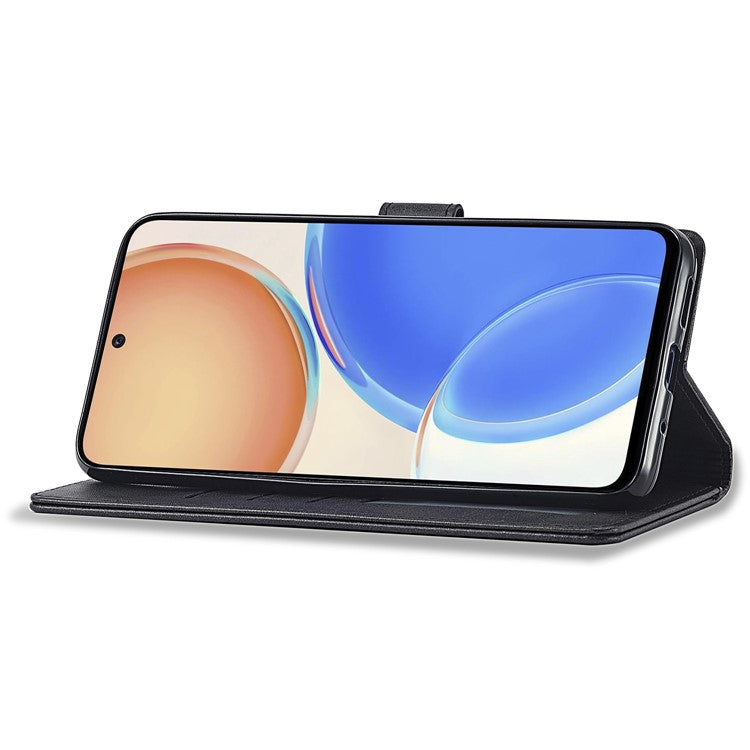 LC.IMEEKE For Honor X8 4G / X30i / Play6T Pro Case Wallet Phone Leather Cover - Black