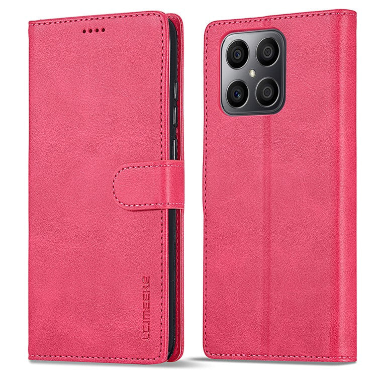 LC.IMEEKE For Honor X8 4G / X30i / Play6T Pro Case Wallet Phone Leather Cover - Rose