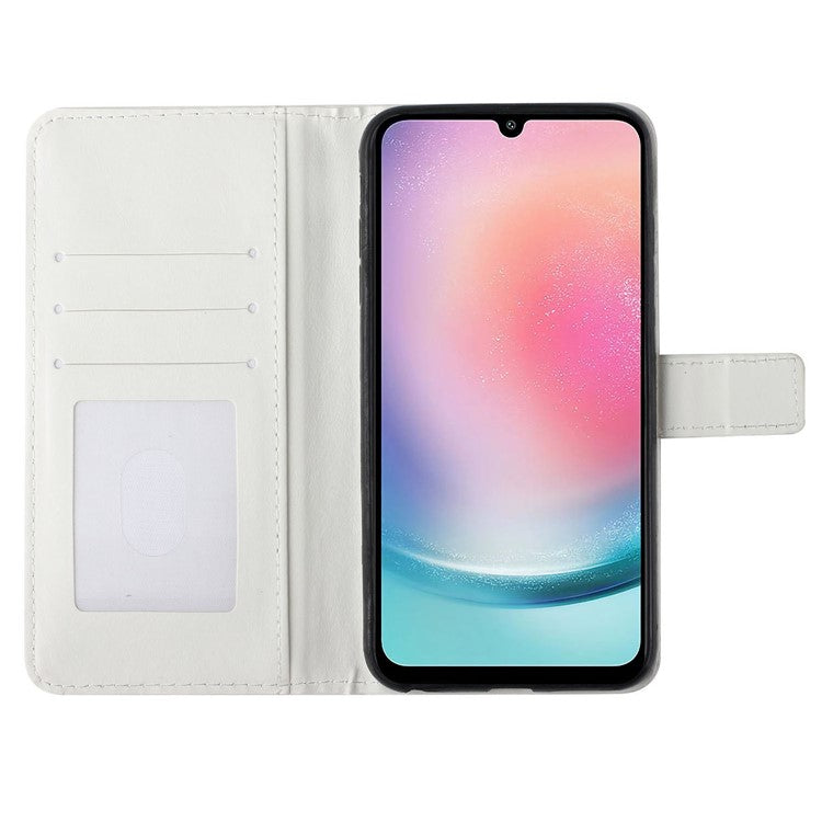 For Samsung Galaxy A05s 4G Case 3D Pattern Printing Wallet Phone Cover - Blue Feather