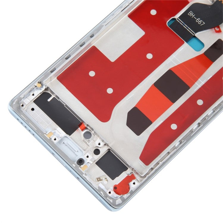 For Honor 70 5G FNE-AN00 FNE-NX9 OEM Grade S OLED Screen and Digitizer Assembly + Frame Repair Part (without Logo) - Blue