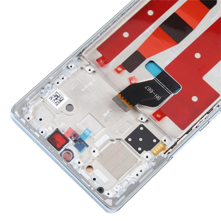 For Honor 70 5G FNE-AN00 FNE-NX9 OEM Grade S OLED Screen and Digitizer Assembly + Frame Repair Part (without Logo) - Blue