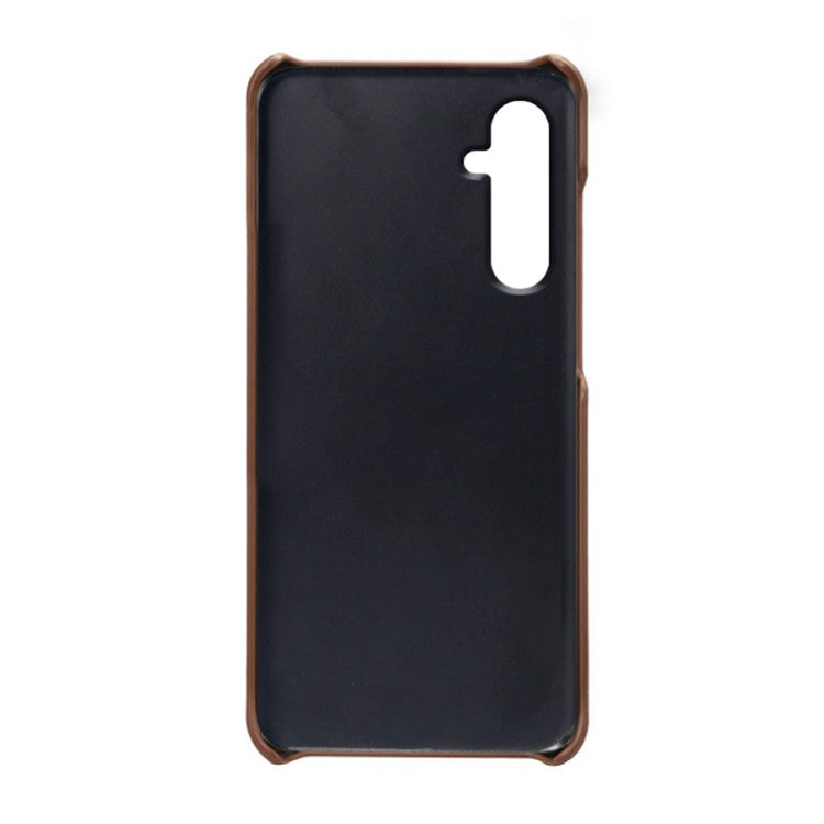 For Samsung Galaxy S23 FE Cover Dual Card Slots PU Leather + PC Phone Case - Brown