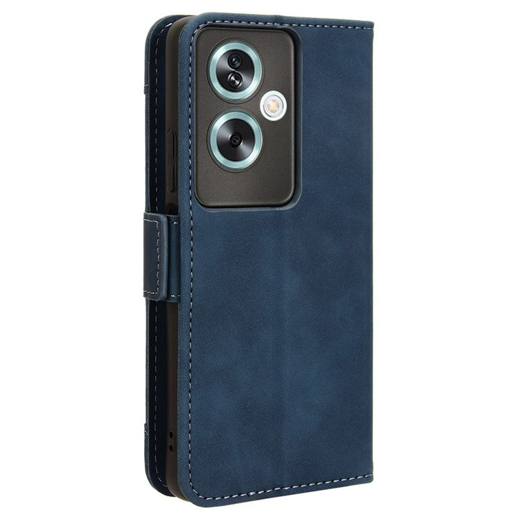 For Oppo A79 5G / A2 5G / OnePlus Nord N30 SE 5G Case Multiple Card Slots Leather Phone Wallet Cover - Blue