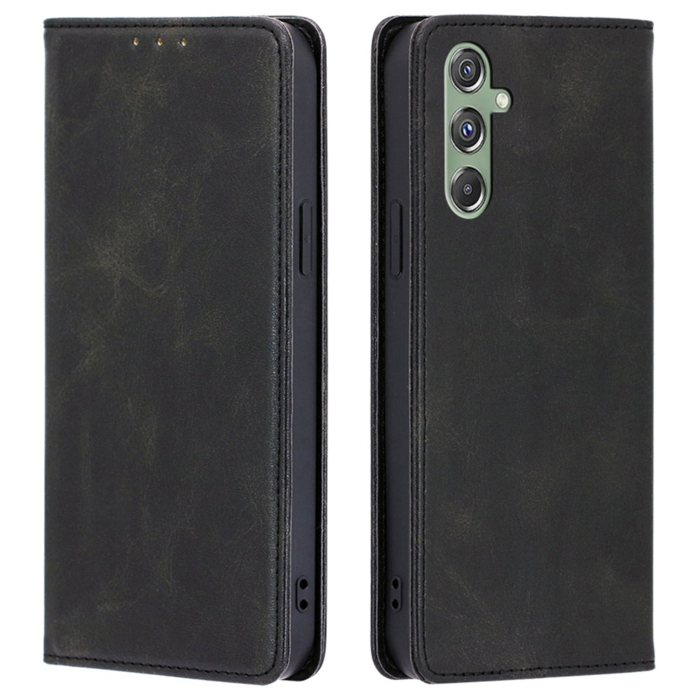 For Samsung Galaxy M34 5G / F34 5G Case Wallet Leather Stand Phone Cover - Black