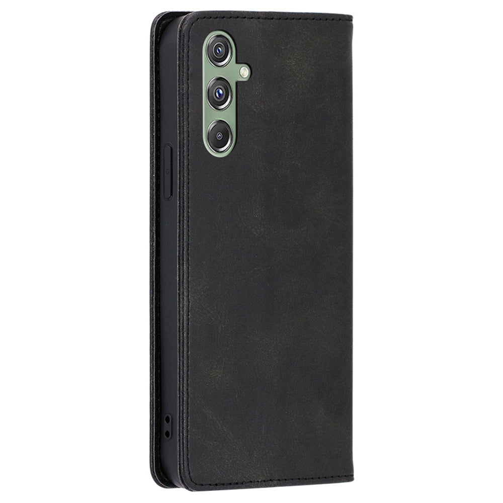 For Samsung Galaxy M34 5G / F34 5G Case Wallet Leather Stand Phone Cover - Black