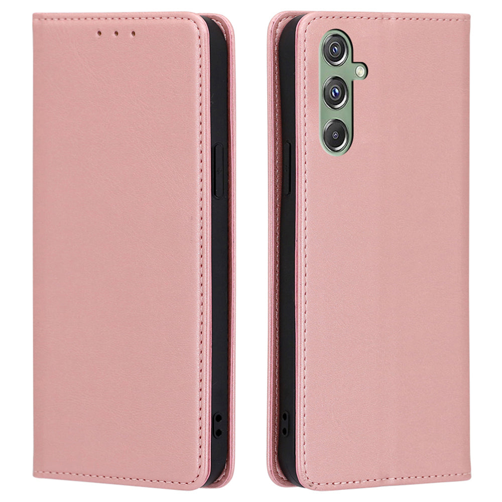 For Samsung Galaxy M34 5G / F34 5G Case Wallet Leather Stand Phone Cover - Rose Gold