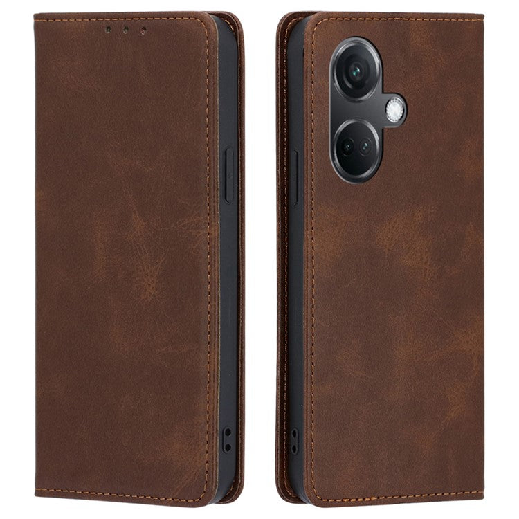 For OnePlus Nord CE3 5G Case Shockproof Leather Phone Cover - Brown