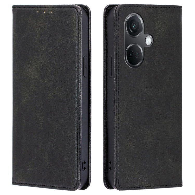 For OnePlus Nord CE3 5G Case Shockproof Leather Phone Cover - Black