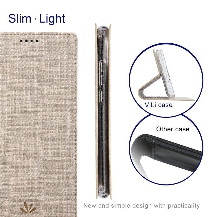 VILI DMX Series For Oppo Reno10 5G (Global) / Reno10 Pro 5G (Global) Case Card Holder Leather Cover - Khaki