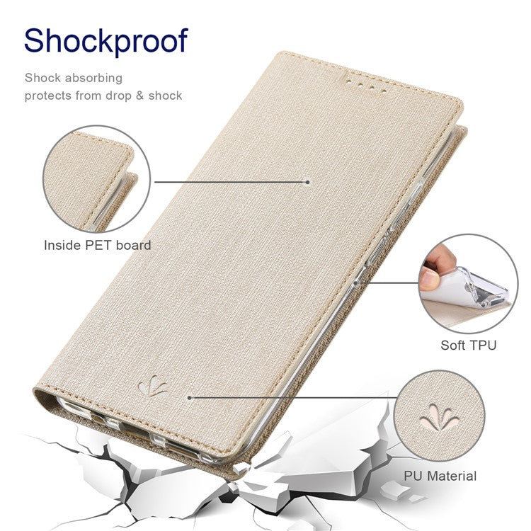 VILI DMX Series For Oppo Reno10 5G (Global) / Reno10 Pro 5G (Global) Case Card Holder Leather Cover - Khaki