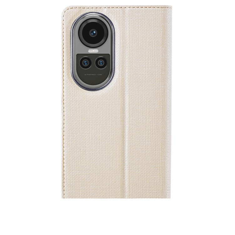 VILI DMX Series For Oppo Reno10 5G (Global) / Reno10 Pro 5G (Global) Case Card Holder Leather Cover - Khaki