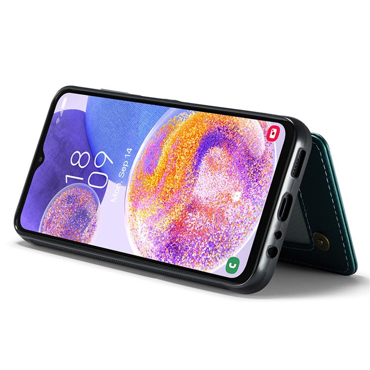 CASEME C22 Series For Samsung Galaxy A23 4G / A23 5G (Global Version) Phone Case RFID Blocking Litchi Texture Cover - Green