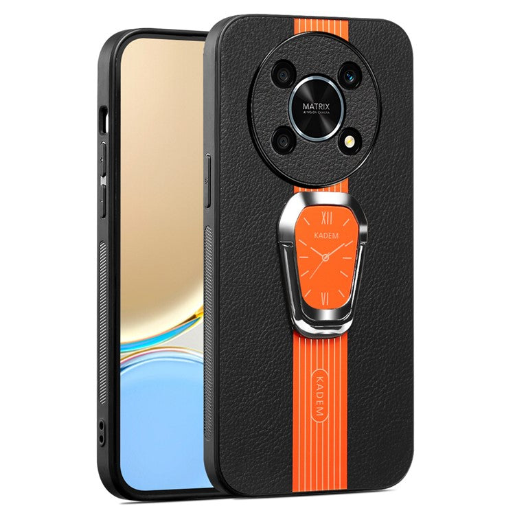 KADEM For Honor X30 5G / X9 5G / X40 GT 5G / Magic4 Lite 5G / 4G Case PU Leather+TPU+Acrylic Smartphone Cover - Orange
