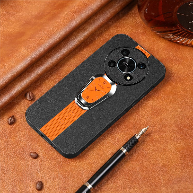 KADEM For Honor X30 5G / X9 5G / X40 GT 5G / Magic4 Lite 5G / 4G Case PU Leather+TPU+Acrylic Smartphone Cover - Orange