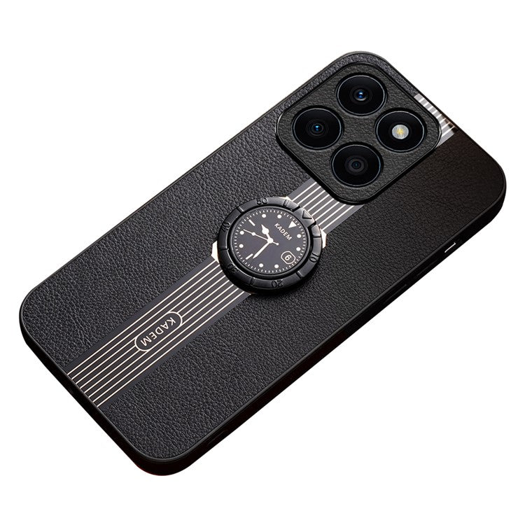 KADEM For Honor X8 5G / X6 4G / 70 Lite 5G / X6s 4G Case Kickstand Electroplating Phone Back Cover - Black