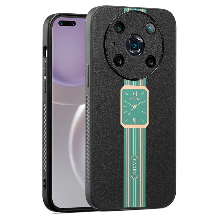 KADEM For Honor Magic4 Pro 5G Case Watch Pattern Electroplating Hybrid Phone Cover - Green