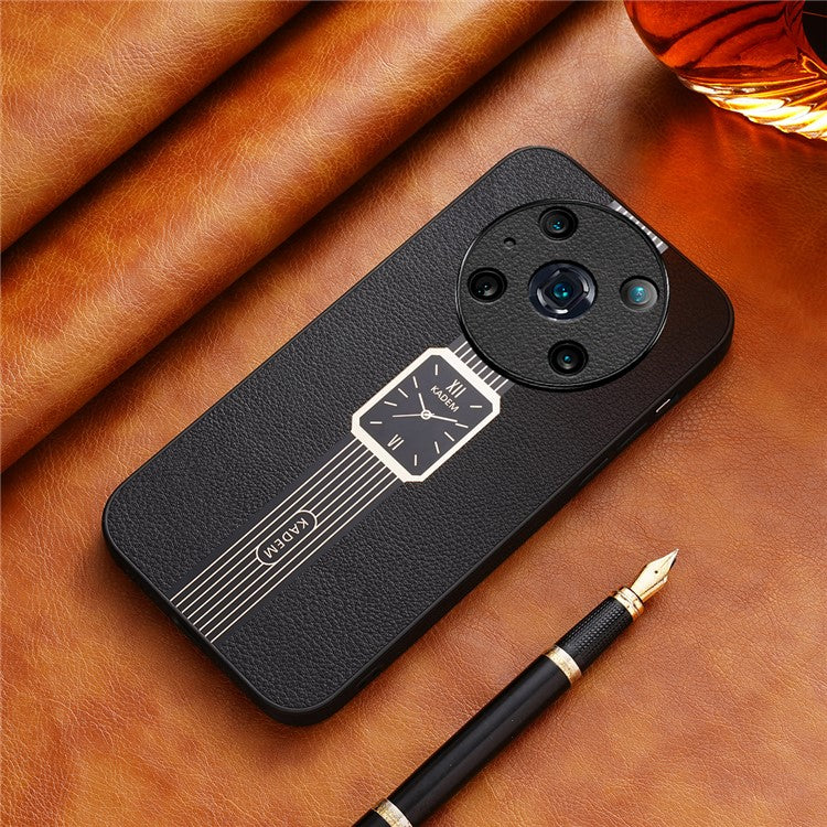 KADEM For Honor Magic4 Pro 5G Case Watch Pattern Electroplating Hybrid Phone Cover - Black