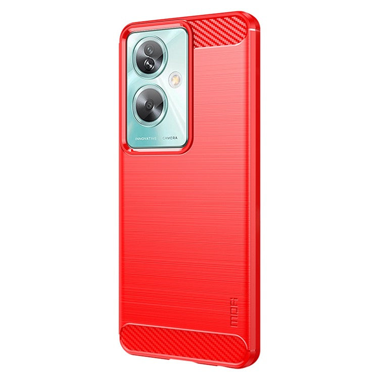 MOFI JK TPU Series-1 For Oppo A79 5G / A2 5G TPU Phone Case Carbon Fiber Texture Cover - Red