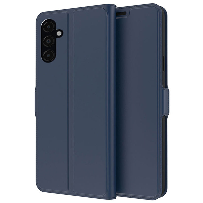 For Samsung Galaxy F34 5G / M34 5G Phone Case Card Slot Stand Leather Cover - Blue