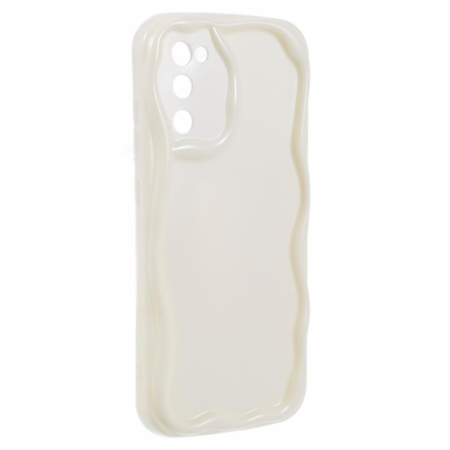 YX Series For For Samsung Galaxy S20 FE 5G / S20 FE / S20 FE 2022 / S20 Lite Case Creative Wave Shape TPU Precise Cutout Phone Shell - White