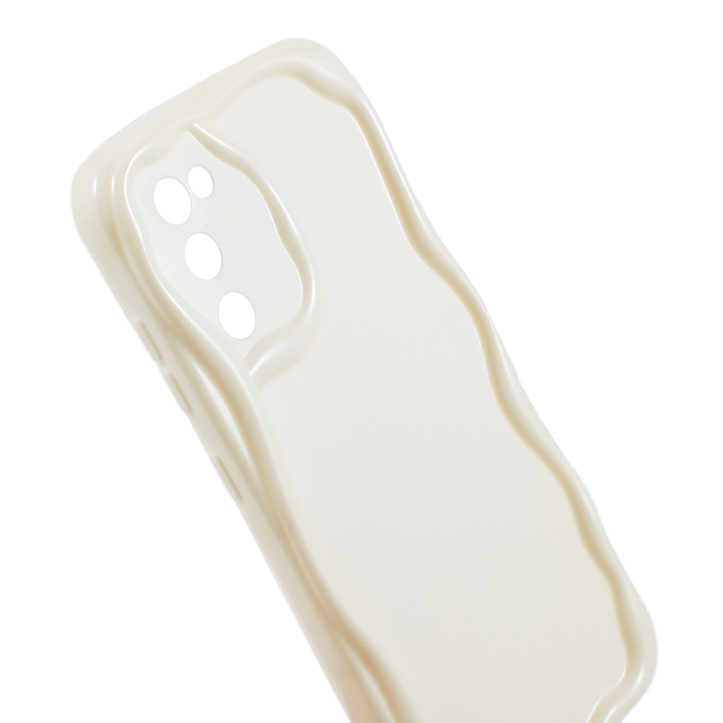 YX Series For For Samsung Galaxy S20 FE 5G / S20 FE / S20 FE 2022 / S20 Lite Case Creative Wave Shape TPU Precise Cutout Phone Shell - White