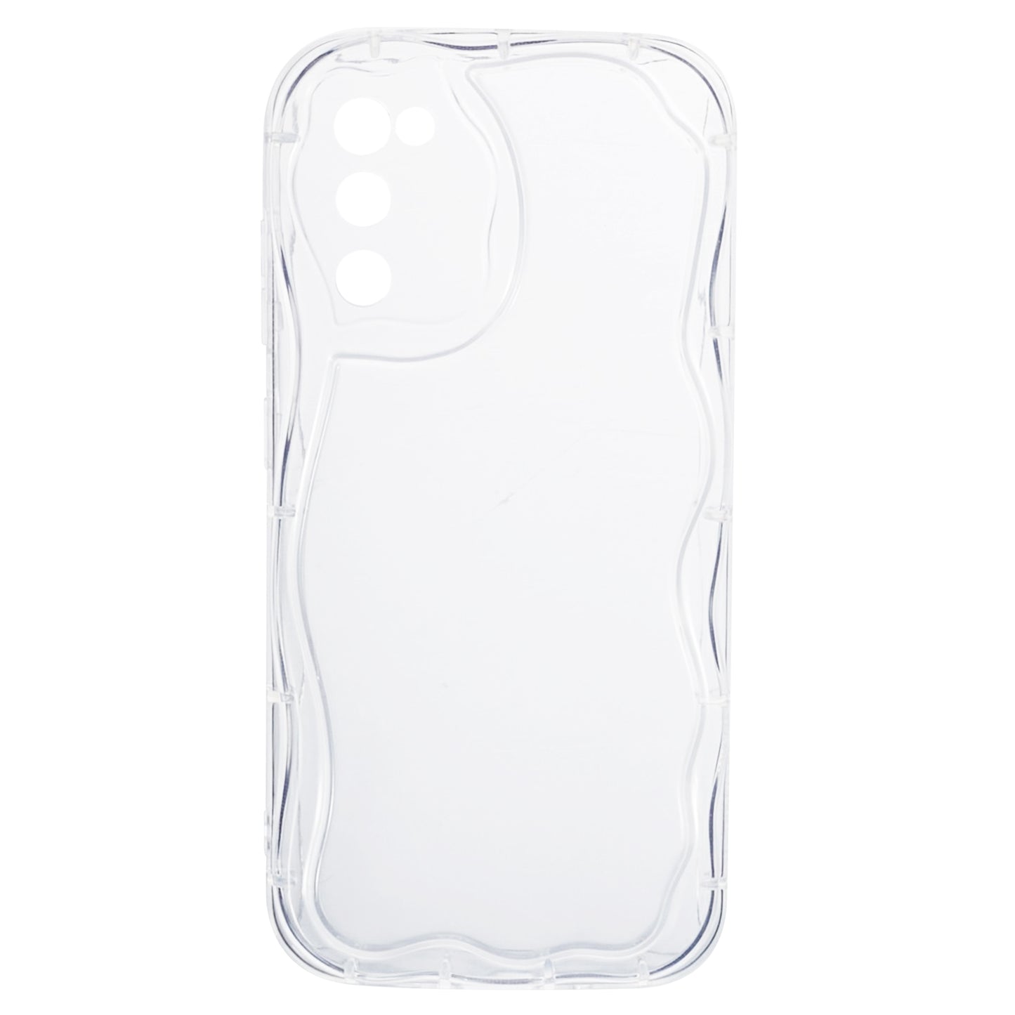 YX Series For For Samsung Galaxy S20 FE 5G / S20 FE / S20 FE 2022 / S20 Lite Case Creative Wave Shape TPU Precise Cutout Phone Shell - Transparent