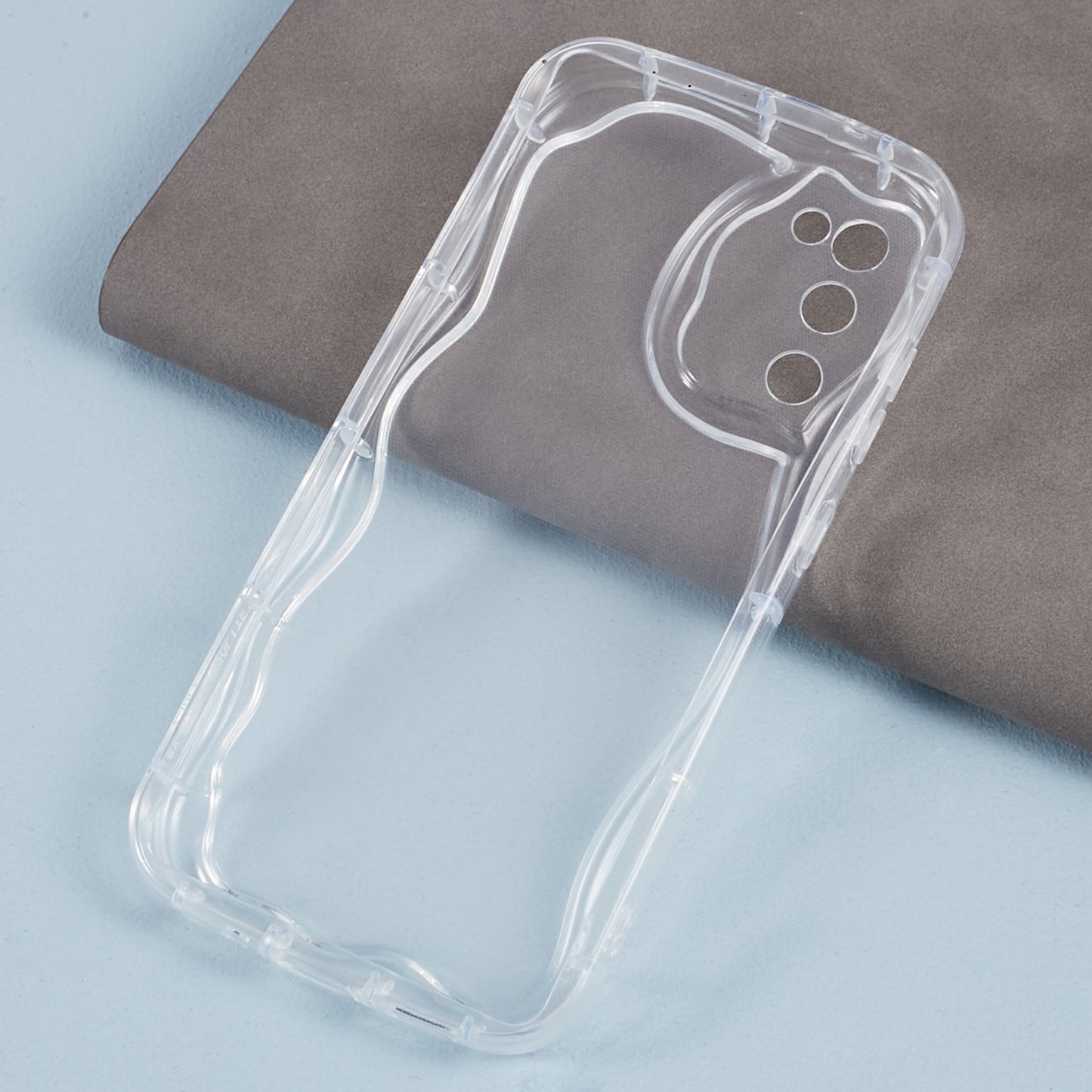 YX Series For For Samsung Galaxy S20 FE 5G / S20 FE / S20 FE 2022 / S20 Lite Case Creative Wave Shape TPU Precise Cutout Phone Shell - Transparent