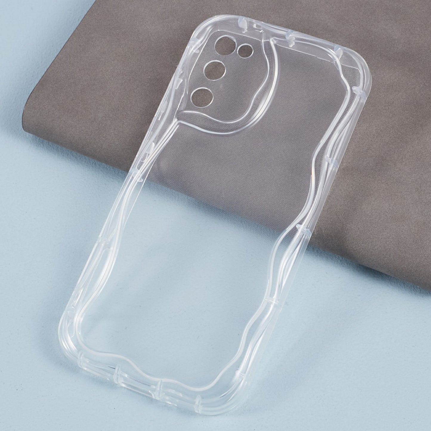 YX Series For For Samsung Galaxy S20 FE 5G / S20 FE / S20 FE 2022 / S20 Lite Case Creative Wave Shape TPU Precise Cutout Phone Shell - Transparent