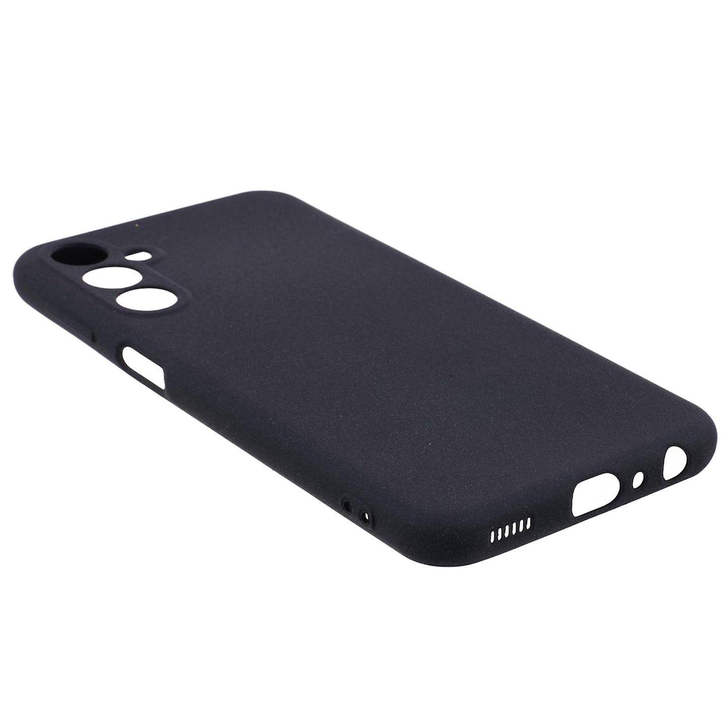 For Samsung Galaxy M34 5G / F34 5G Case TPU Double-Sided Matte Phone Shell Cover - Black