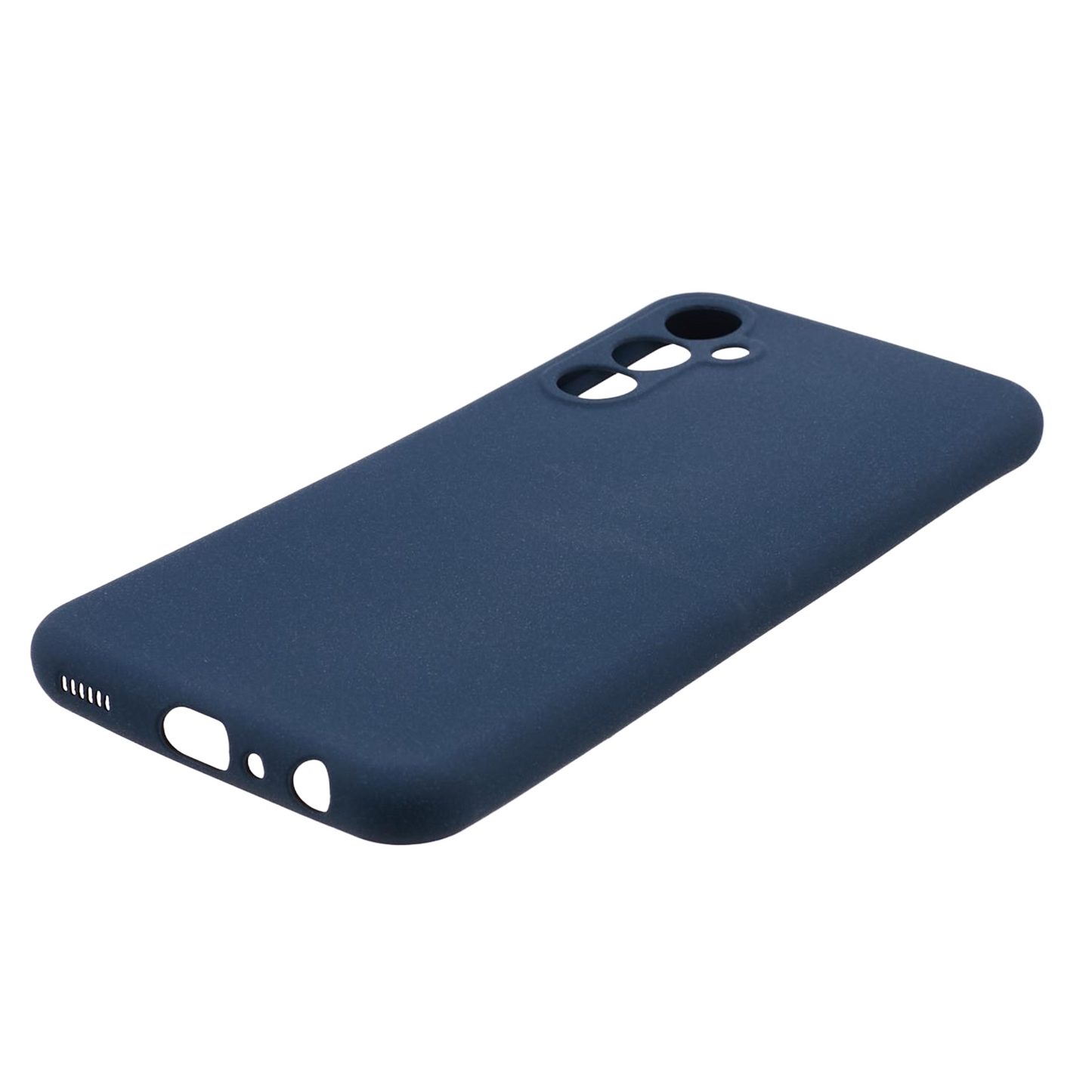 For Samsung Galaxy M34 5G / F34 5G Case TPU Double-Sided Matte Phone Shell Cover - Navy Blue