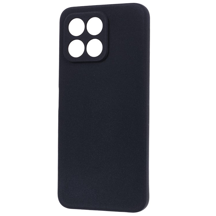 For Honor X8 5G Case Anti-fingerprint Double-Sided Matte TPU Phone Back Cover - Black