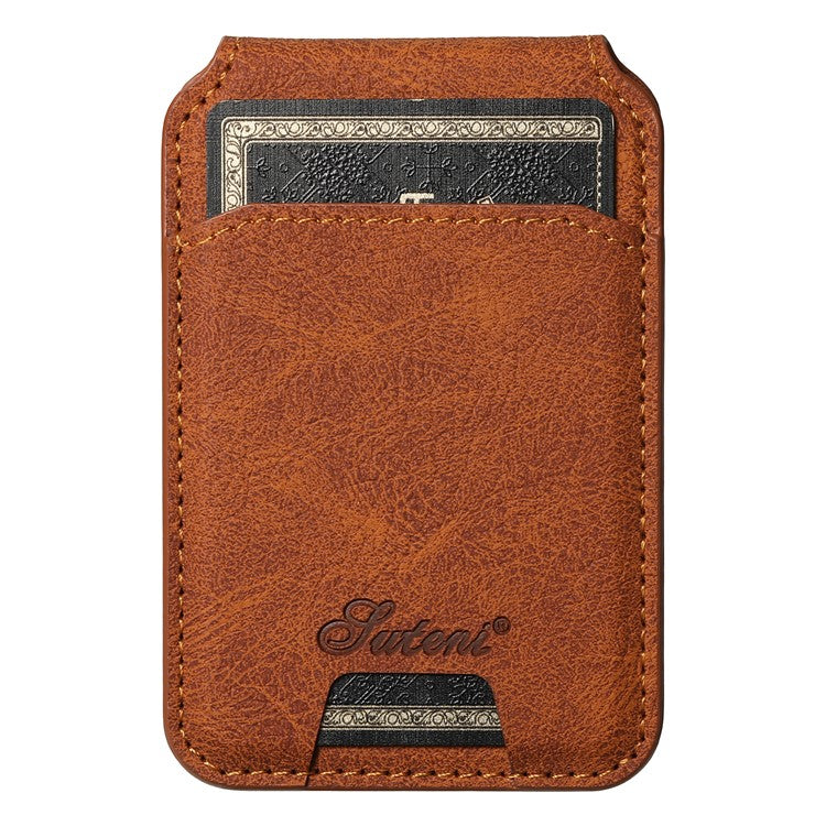 SUTENI H16 For Samsung Galaxy S22 5G Magnetic Detachable Cell Phone Cases PU+TPU Bump Proof Cover - Khaki