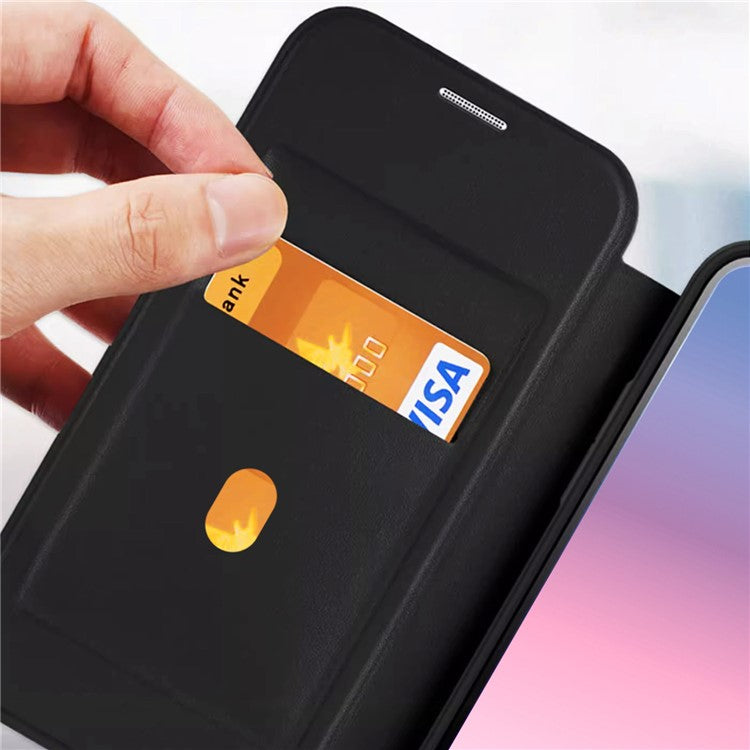 For Samsung Galaxy S23 Case Compatible with MagSafe RFID Blocking Phone Shell with Card Slot - Black