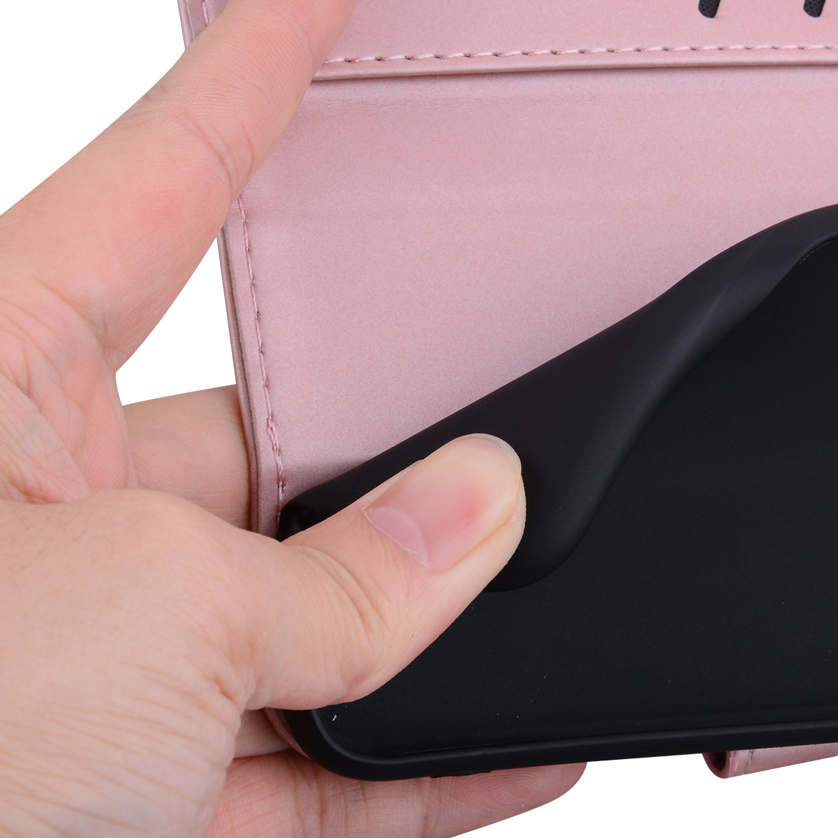 For Samsung Galaxy M34 5G / F34 5G Cartoon Animal Pattern Wallet Leather Cover Cell Phone Cases - Pink