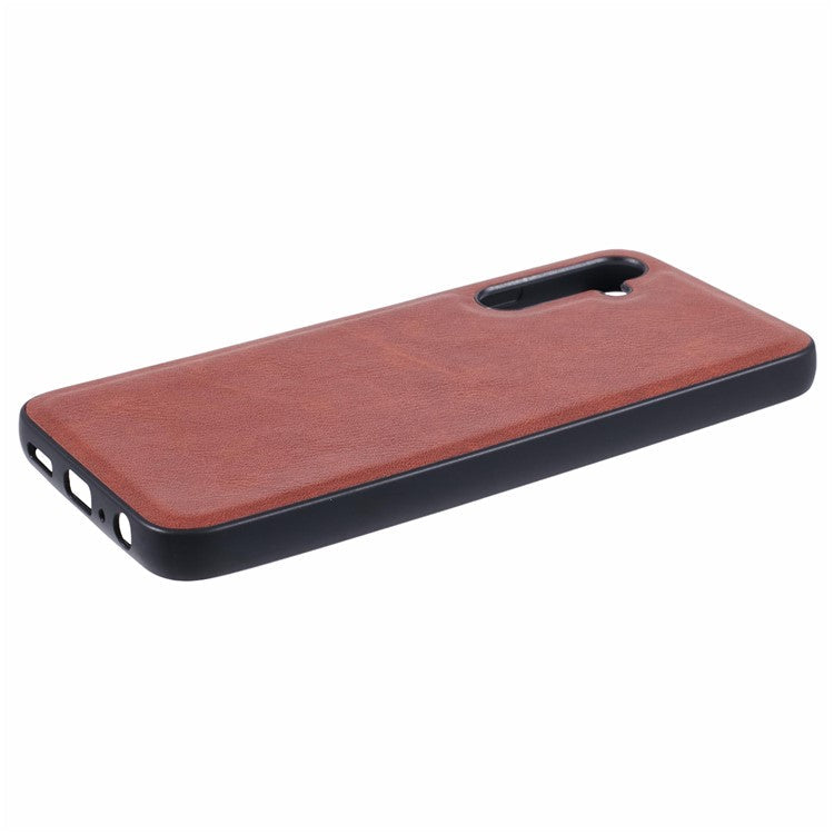 For Samsung Galaxy A05s 4G Phone Cover Retro PU Leather+TPU+PC Case - Brown