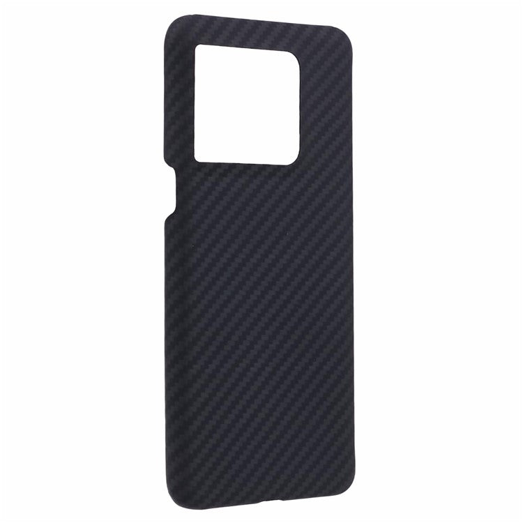 For OnePlus Ace Pro 5G / 10T 5G Aramid Fiber Cell Phone Case 1500D Coarse Texture Cover with Big Lens Cutout - Black