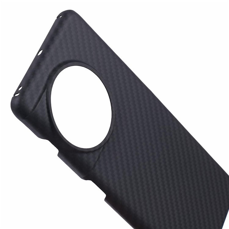 Cell Phone Case for OnePlus 11 5G , Aramid Fiber 1500D Coarse Texture Cover with Big Lens Cutout - Black