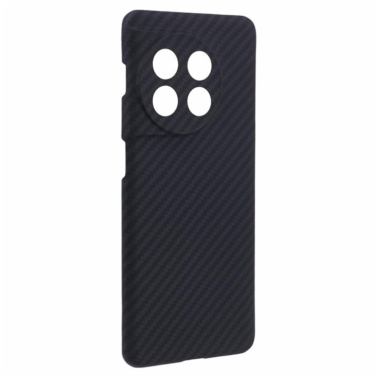 For OnePlus 11 5G Case 1500D Coarse Texture Precise Lens Cutout Black Aramid Fiber Cell Phone Cover