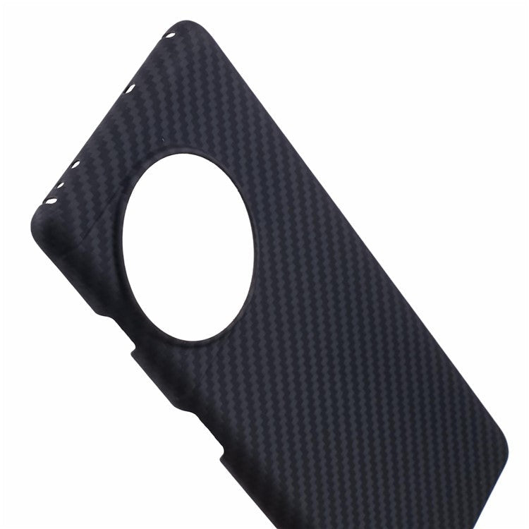 For OnePlus Ace 2 5G / 11R 5G 1500D Coarse Texture Cover Aramid Fiber Cell Phone Case with Big Lens Cutout - Black