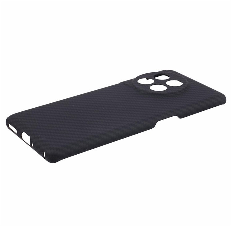 Slim Phone Shell for OnePlus Ace 2 5G / 11R 5G Case 1500D Coarse Texture Precise Lens Cutout Black Aramid Fiber Cover