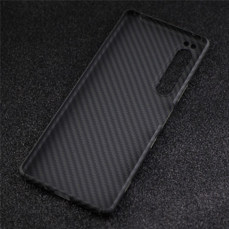 For Sony Xperia 1 III 5G Case 1500D Coarse Texture Aramid Fiber Phone Shell with Big Lens Cutout