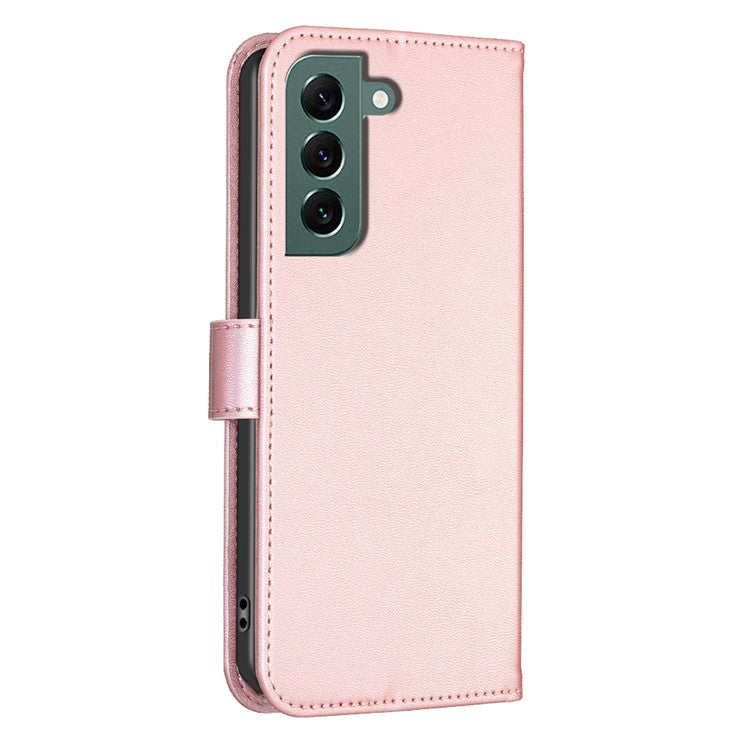 For Samsung Galaxy S23 FE Case Clover Pattern Leather Wallet Flip Phone Cover - Pink