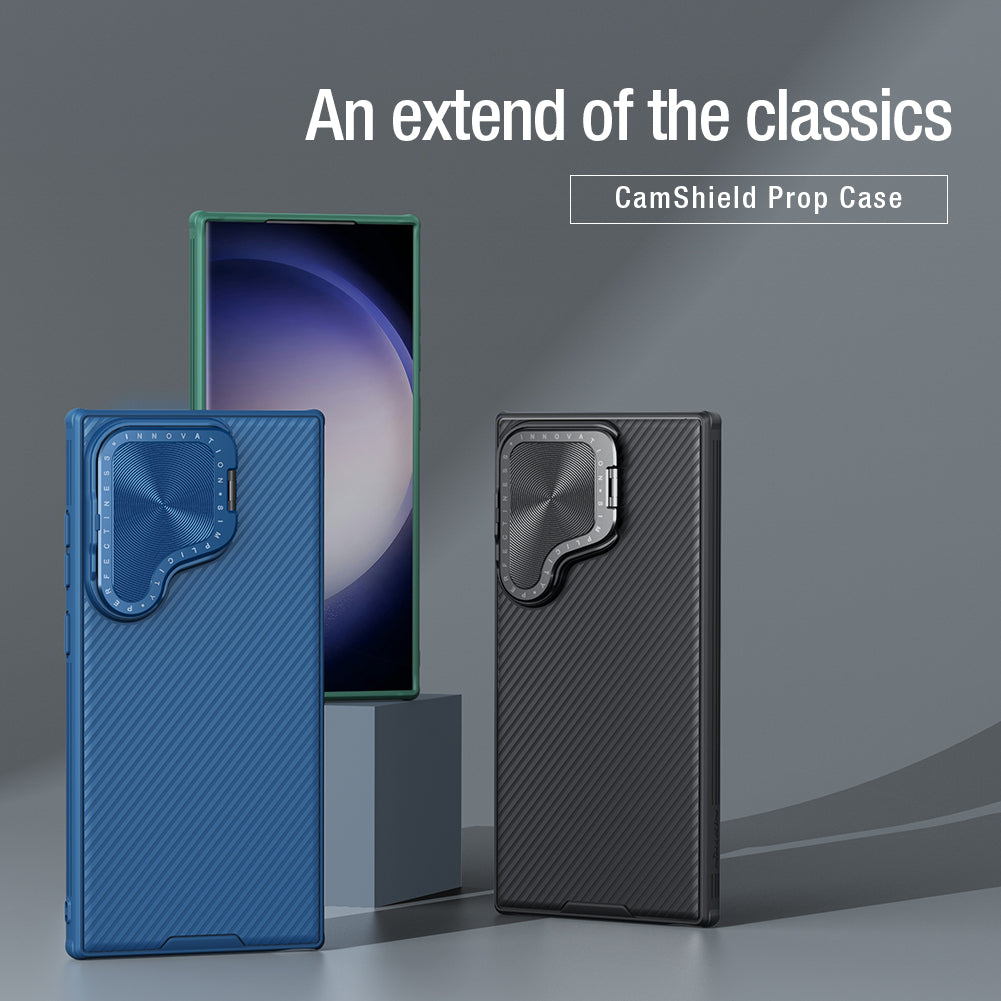 NILLKIN CamShield Prop Series for Samsung Galaxy S24 Ultra Case Lens Protection Phone Cover - Blue