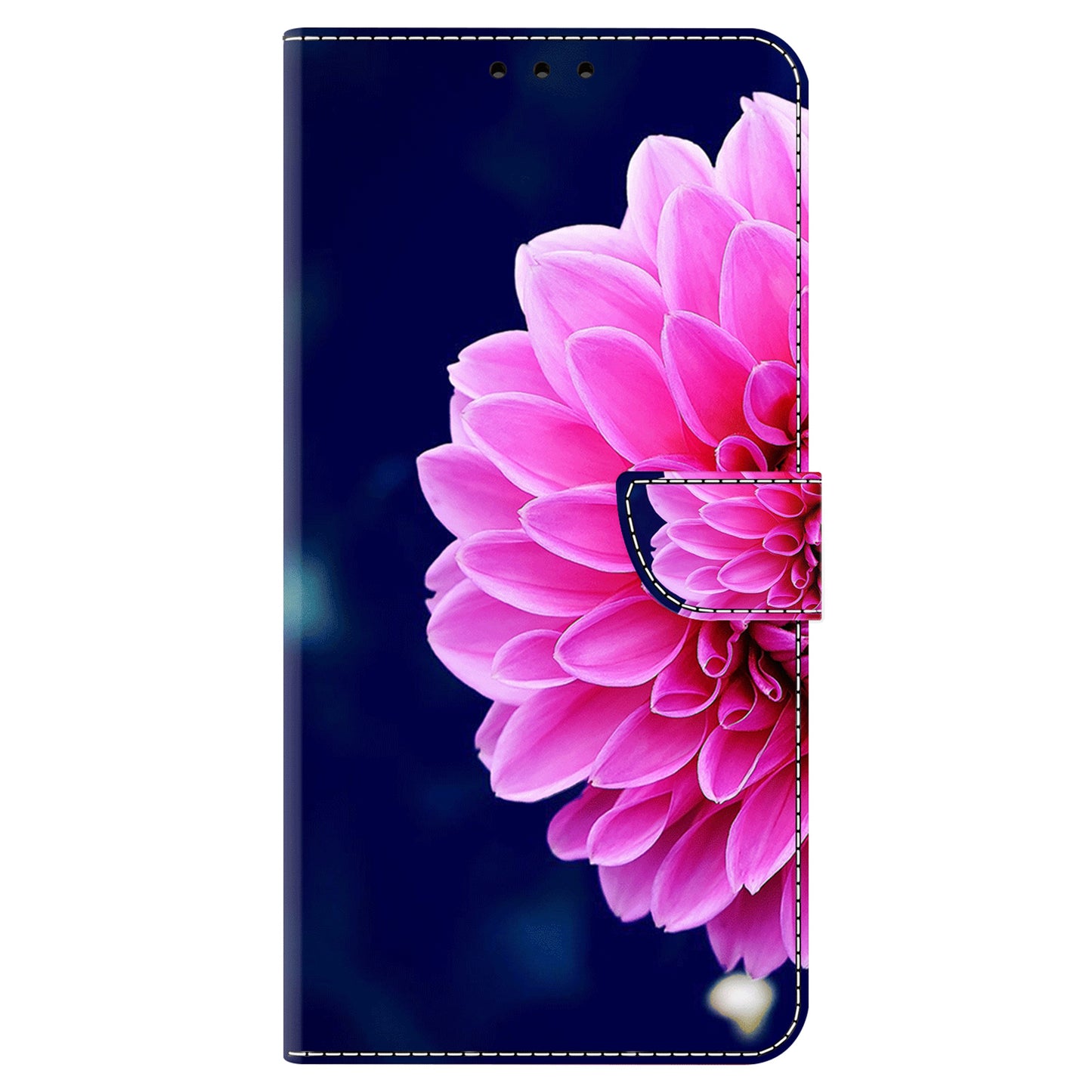 For Samsung Galaxy S24+ Case Stand Wallet Leather Cover with 3D Pattern Printing - Pink Flowers