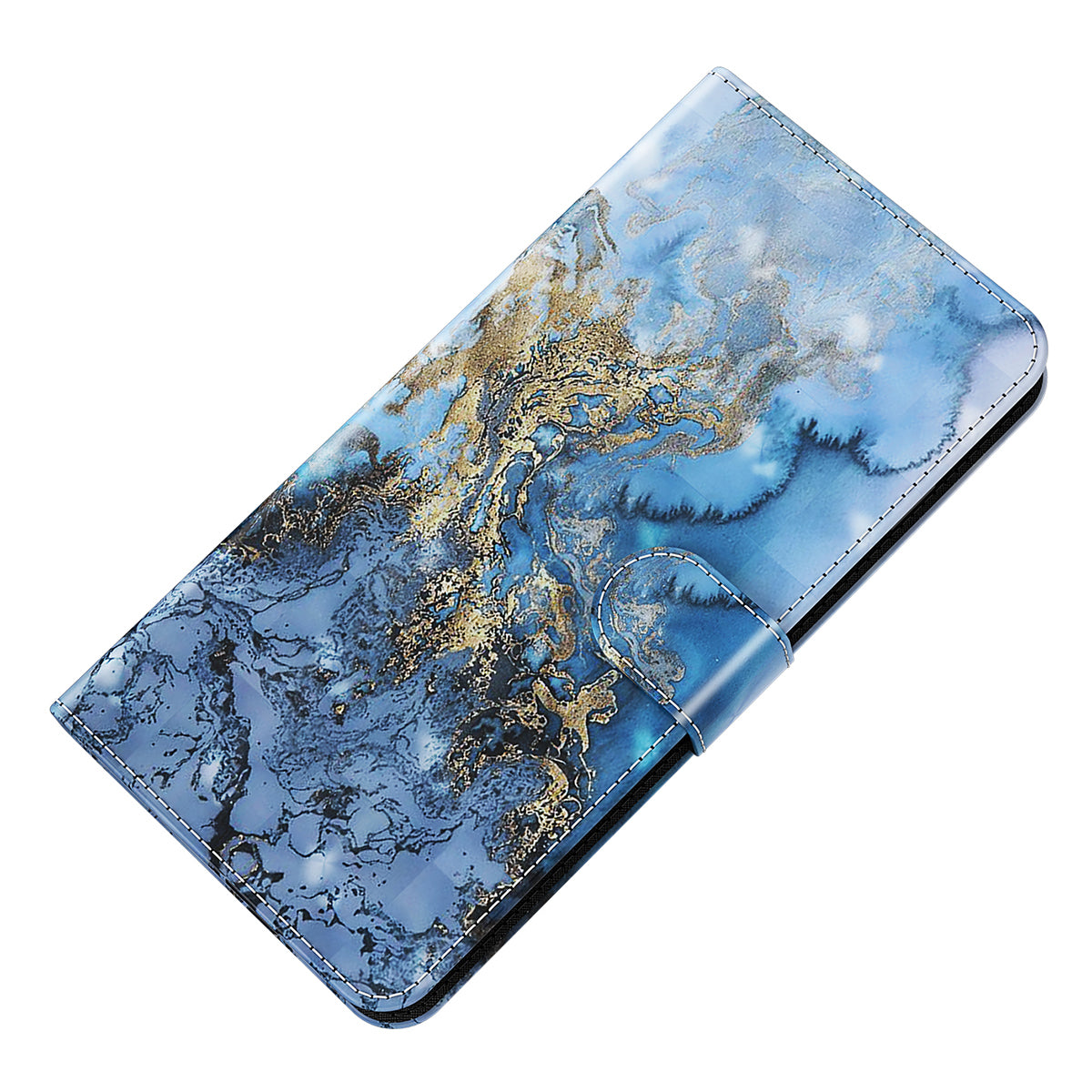 For Samsung Galaxy S24+ Leather 3D Pattern Case Flip Wrist Strap Cell Phone Cover - Bauhinia Valley