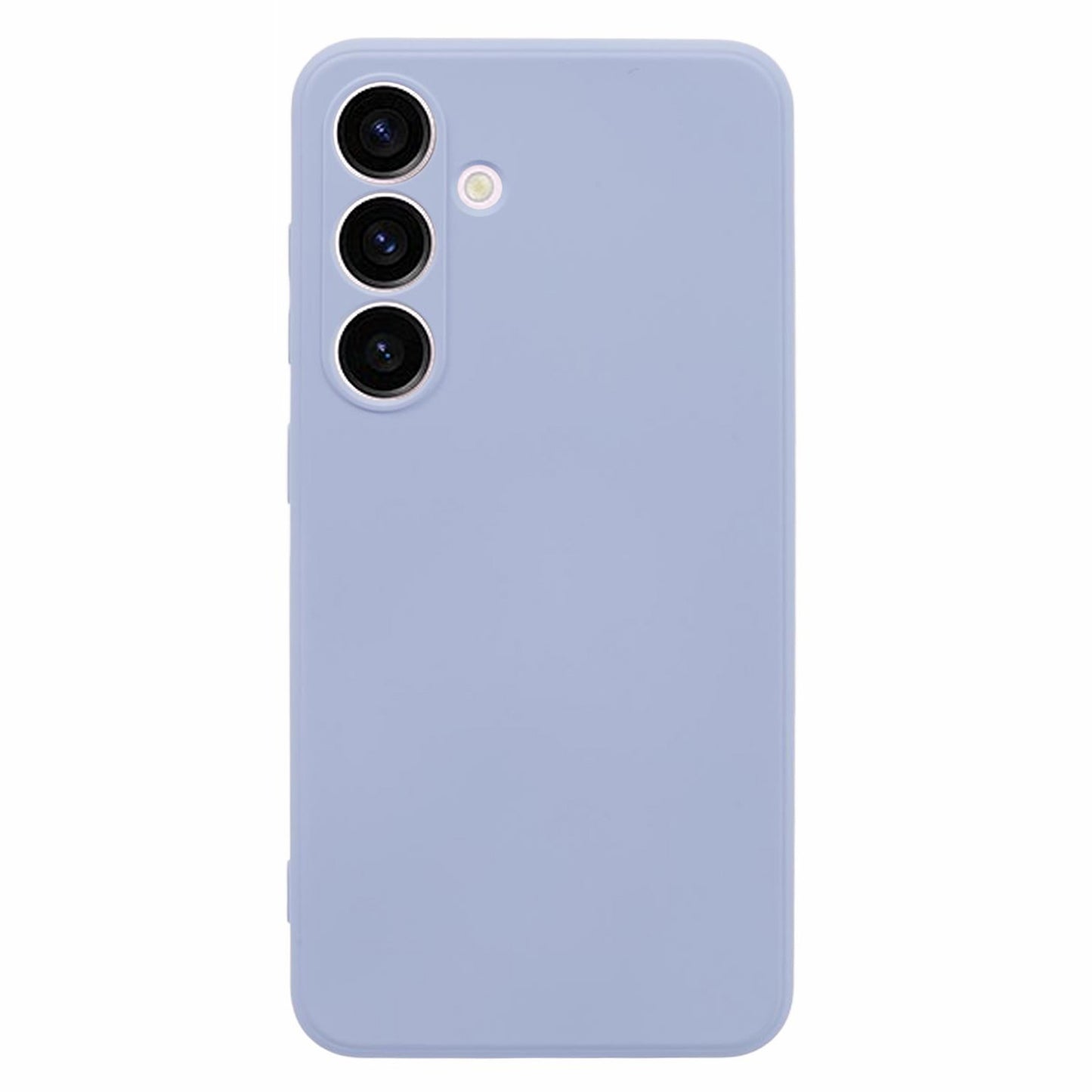 For Samsung Galaxy S24+ Soft Touch Case Fiber Lining TPU Rubberized Phone Cover - Light Purple