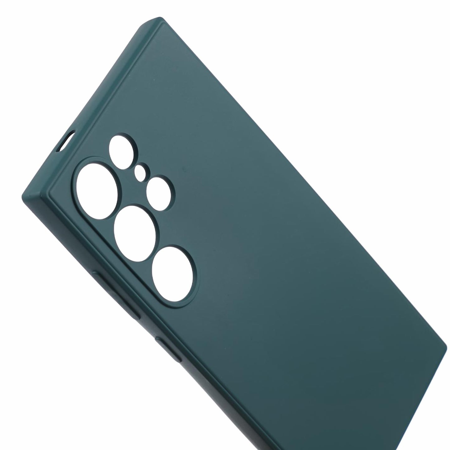 For Samsung Galaxy S24 Ultra TPU Case Soft Fiber Lining Drop Protection Phone Cover - Army Green