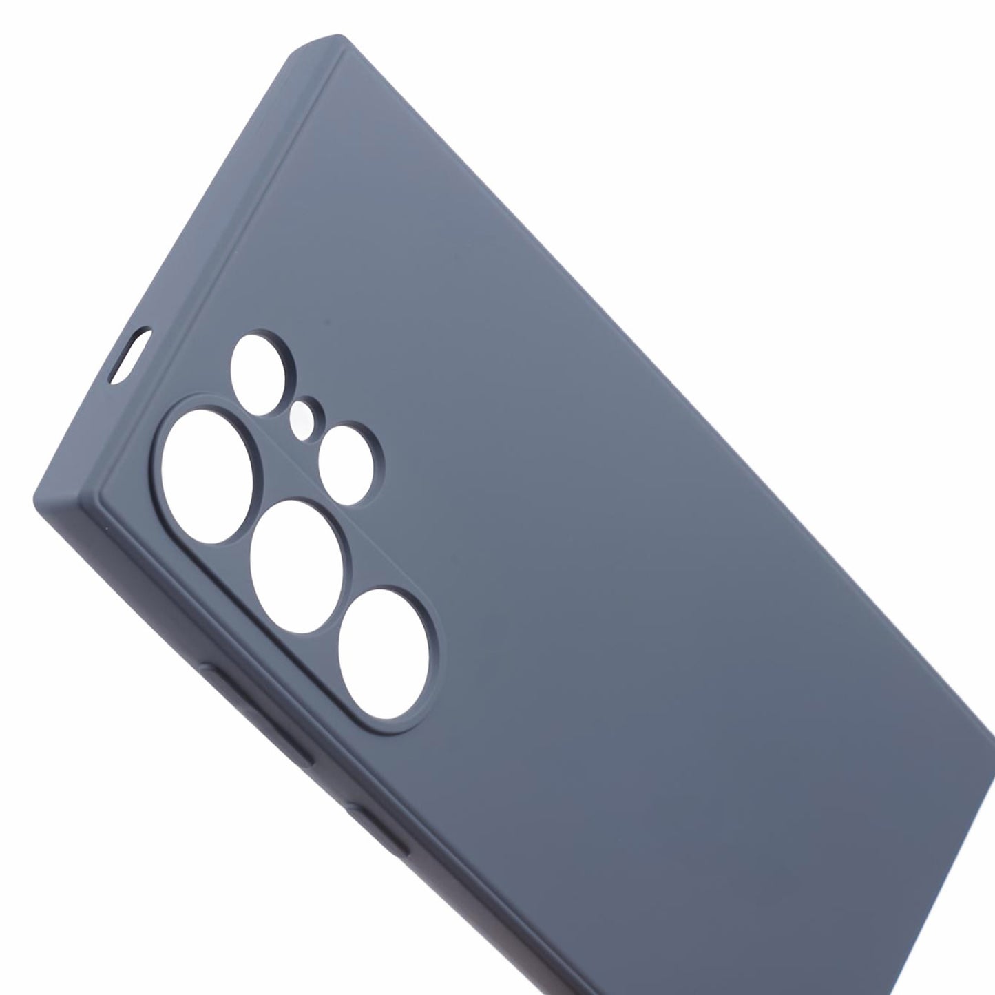 For Samsung Galaxy S24 Ultra TPU Case Soft Fiber Lining Drop Protection Phone Cover - Lavender Grey